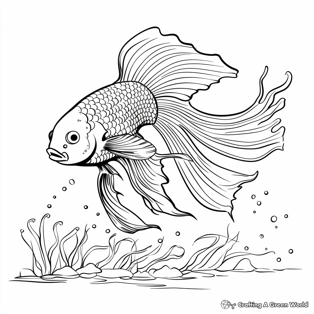 Interactive Betta Fish Breeding Coloring Pages 1