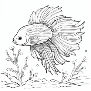 Interactive Betta Fish Breeding Coloring Pages 2