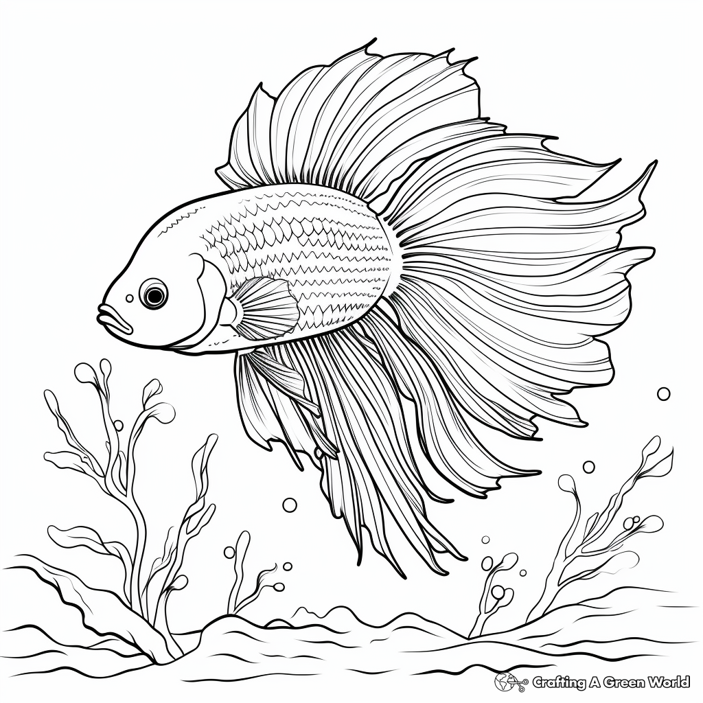 Interactive Betta Fish Breeding Coloring Pages 2