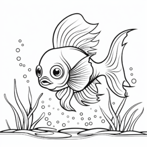 Interactive Betta Fish Breeding Coloring Pages 4