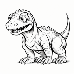 Interactive Ceratosaurus Activity Coloring Pages 2