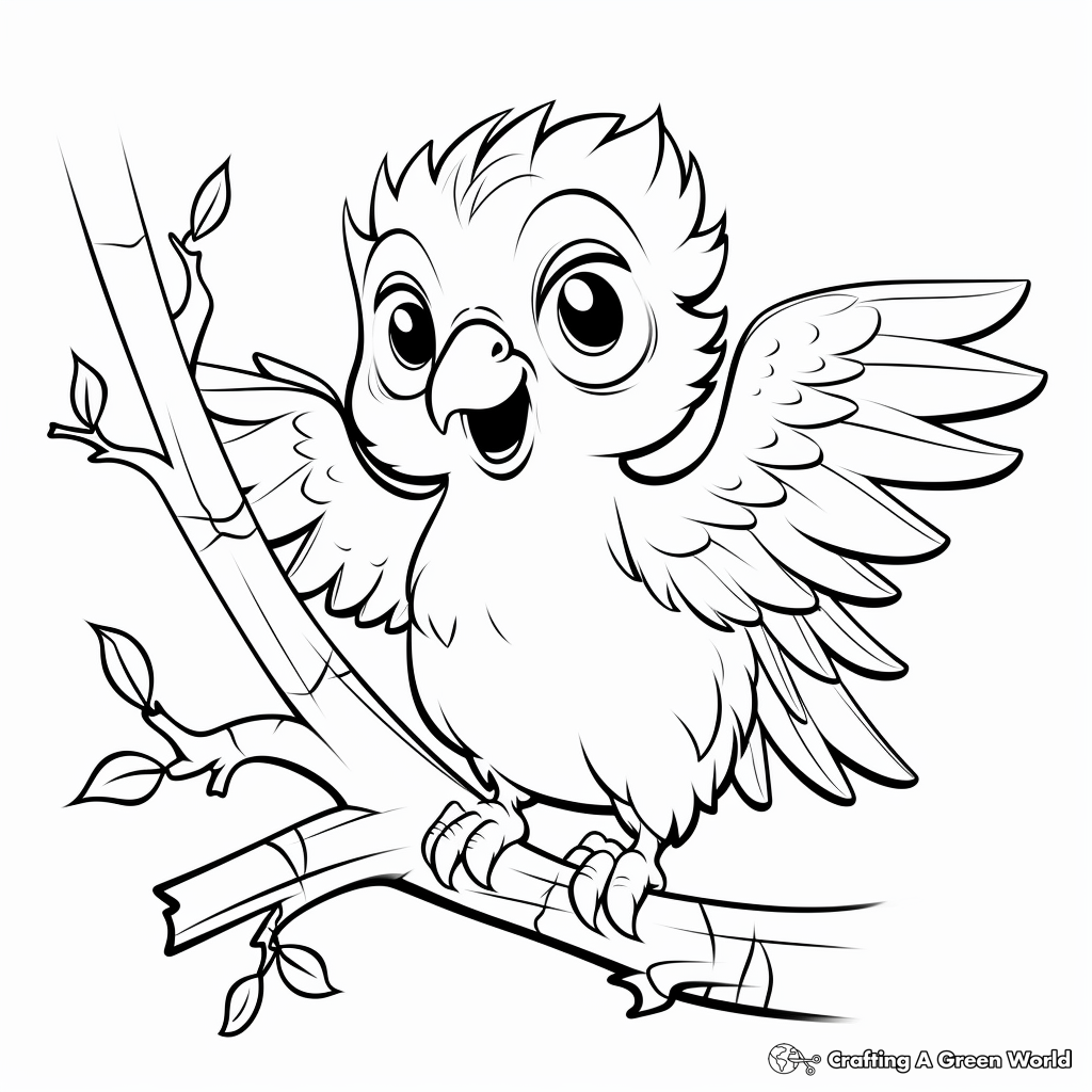 Interactive Cockatoo Coloring Pages 2
