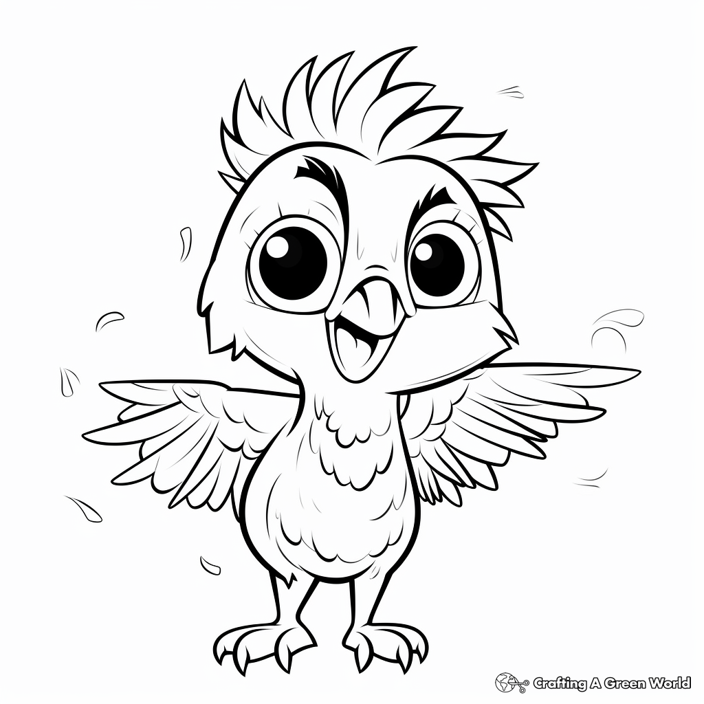Interactive Cockatoo Coloring Pages 4