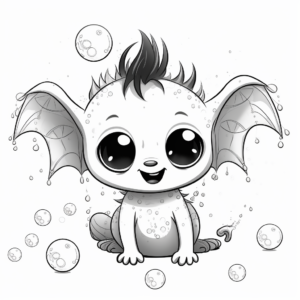 Interactive Connect-The-Dots Baby Bat Coloring Pages 4