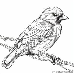 Interactive Connect-the-Dots Blue Jay Coloring Page 2