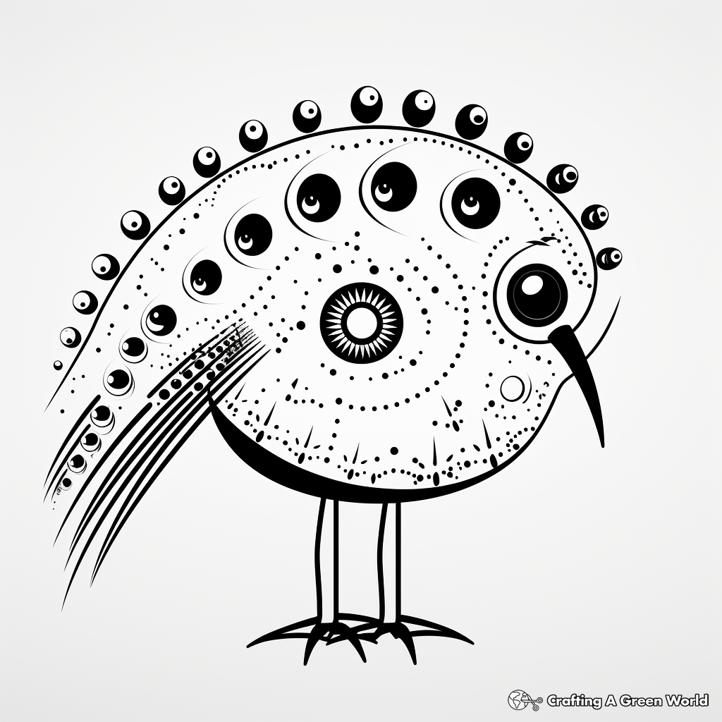 Interactive Connect-The-Dots Kiwi Bird Coloring Pages 3