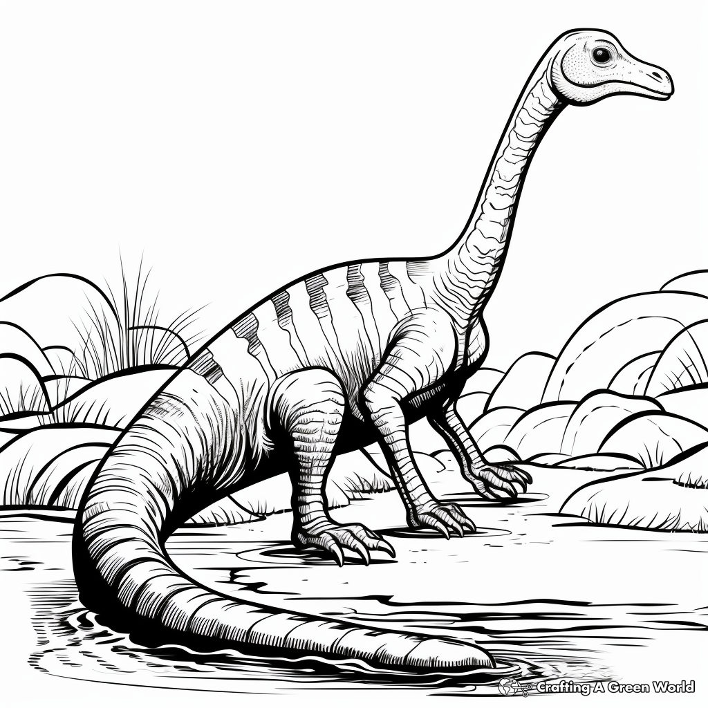 Interactive Corythosaurus Coloring Pages 1