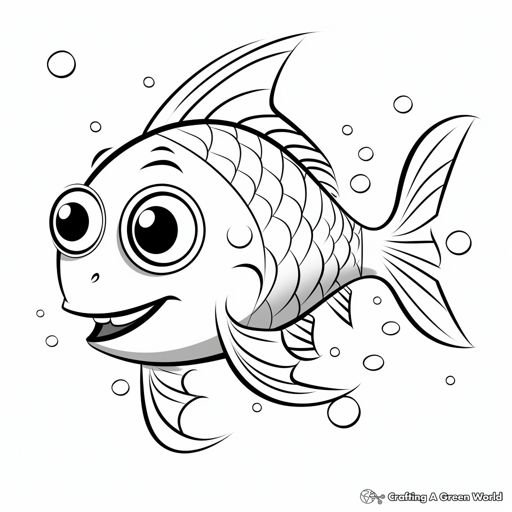Interactive Digital Catfish Coloring Pages 4
