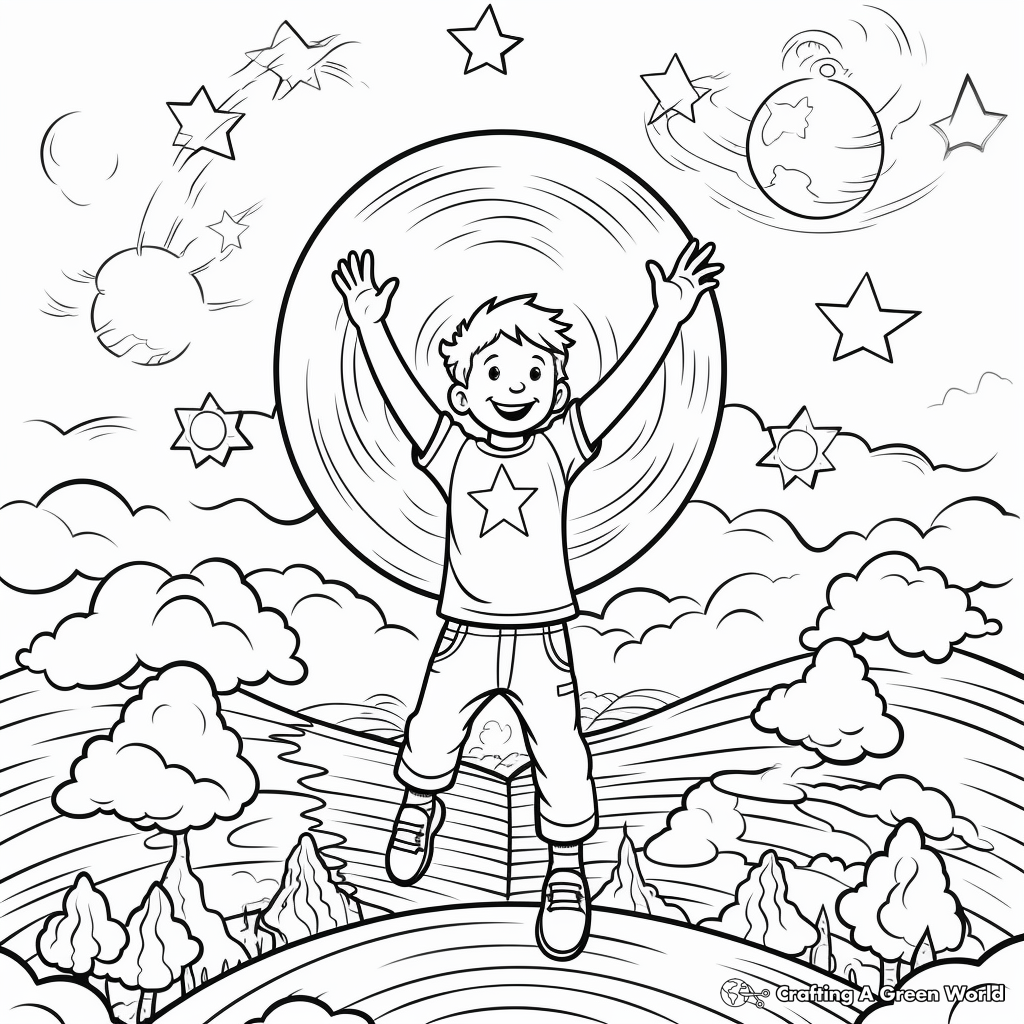 Interactive Earth and Sky Creation Coloring Pages 2