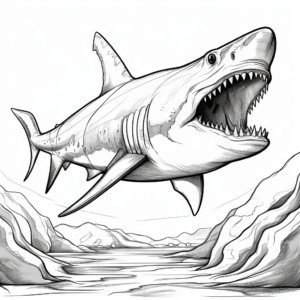 Interactive Facts and Coloring Megalodon Pages 2