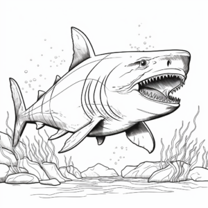 Interactive Facts and Coloring Megalodon Pages 4