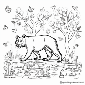 Interactive Food Chain Coloring Pages 1