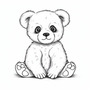 Interactive Giant Panda Bear Cub Coloring Pages 4