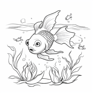 Interactive Goldfish Life Cycle Coloring Pages 4