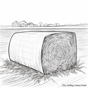 Interactive Hay Bale Coloring Pages with Hidden Objects 3