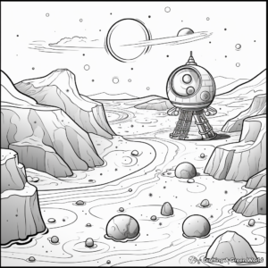 Interactive Hidden Objects: Pluto Coloring Pages 3