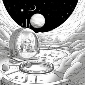 Interactive Hidden Objects: Pluto Coloring Pages 4