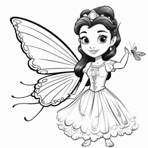 Interactive Hummingbird and Butterfly Coloring Pages 1