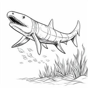 Interactive Kronosaurus Coloring Pages with Activities 2