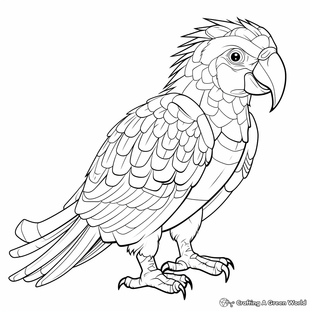 Interactive Label-The-Macaw Parts Coloring Pages 1