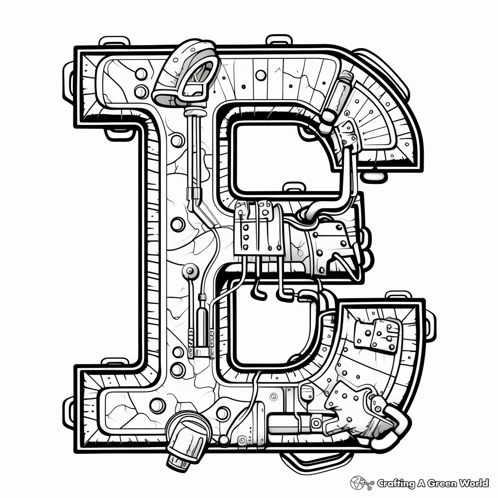 Interactive Letter E and Numbers Coloring Pages 2