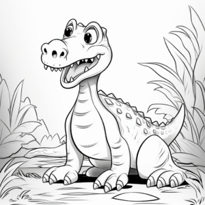 Interactive Megalosaurus Coloring Pages for Kids 4