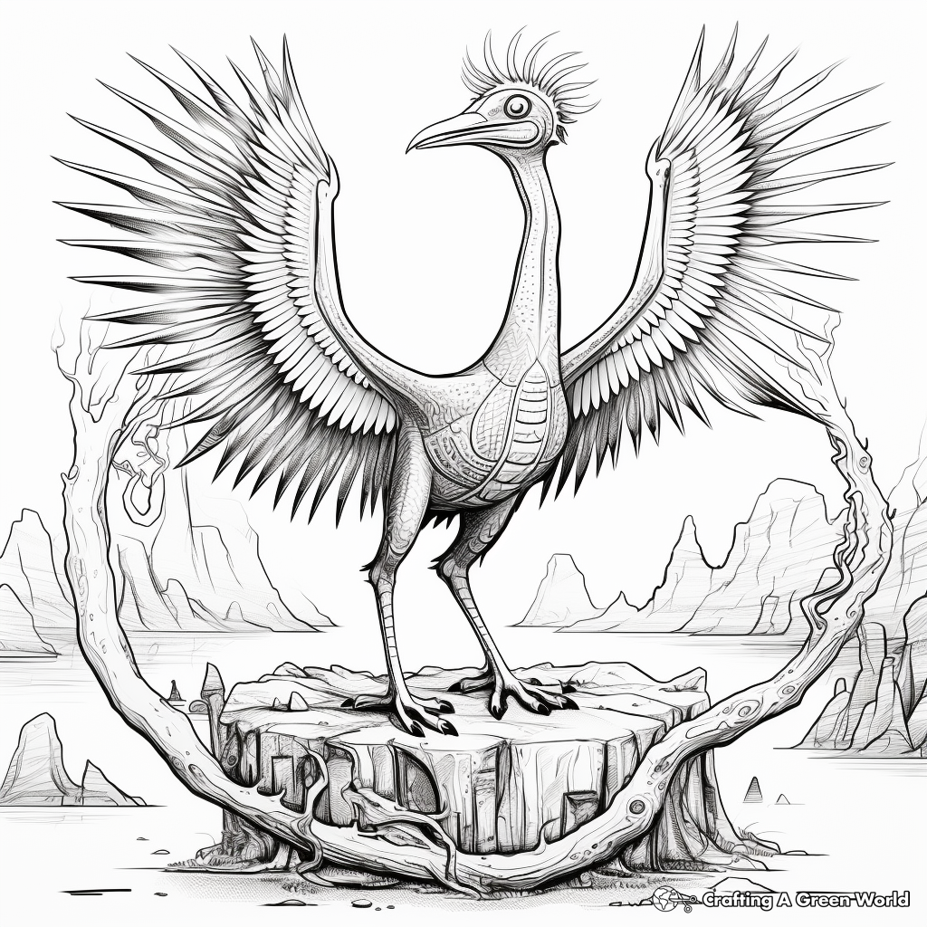 Interactive Microraptor Life Cycle Coloring Pages 2