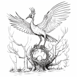 Interactive Microraptor Life Cycle Coloring Pages 3
