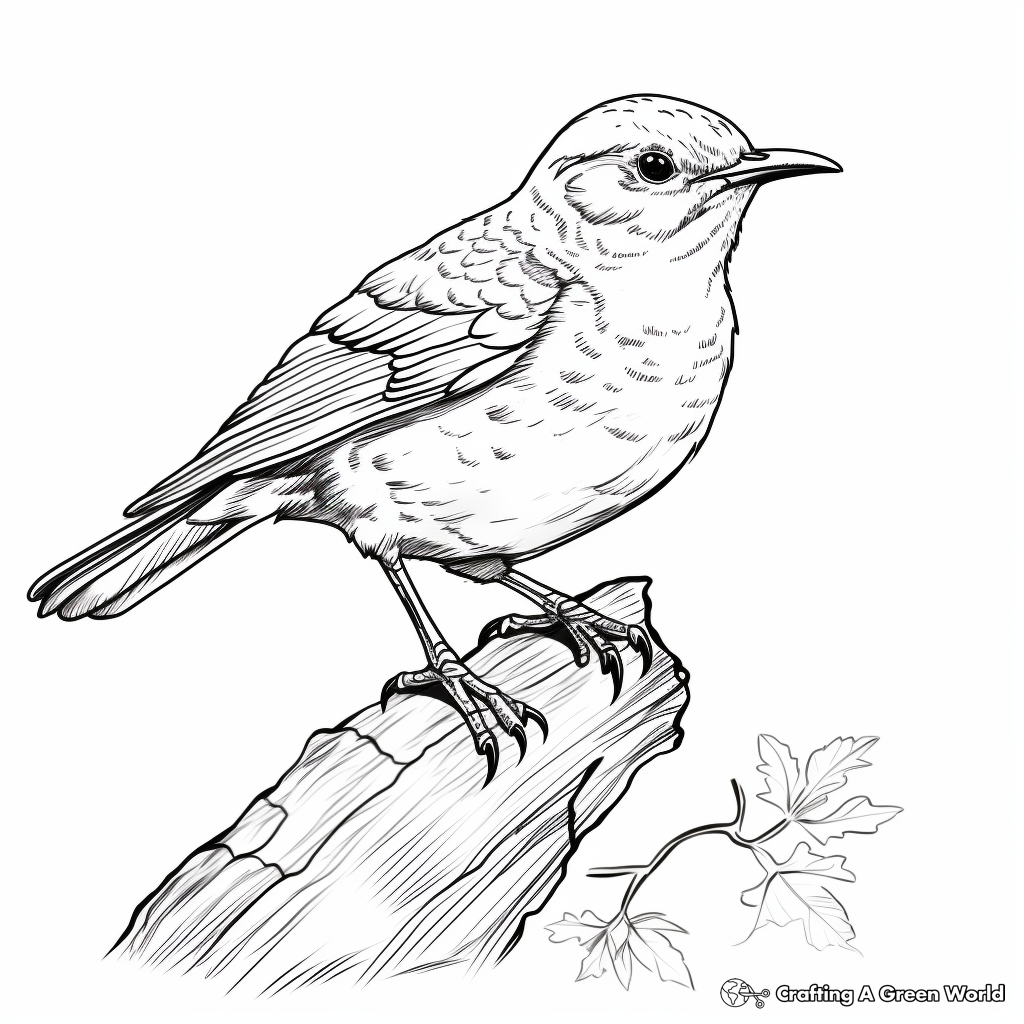 Interactive Northern House Wren Coloring Pages 3