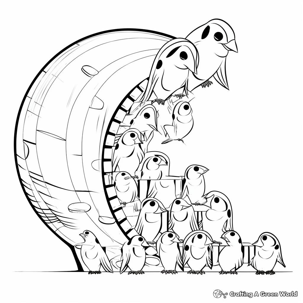 Interactive Parakeet Life Cycle Coloring Pages 1