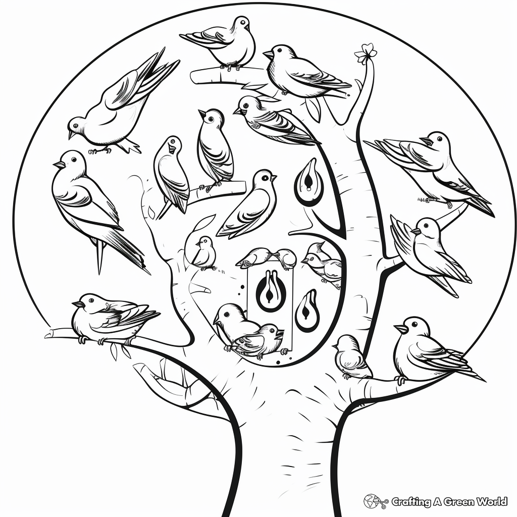 Interactive Parakeet Life Cycle Coloring Pages 4