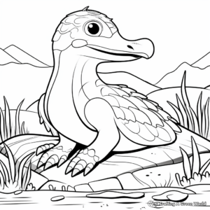 Interactive Platypus Coloring Pages 4