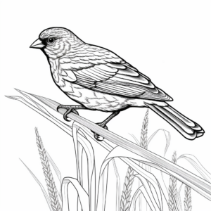 Interactive Red-Winged Blackbird Lifecycle Coloring Pages 3