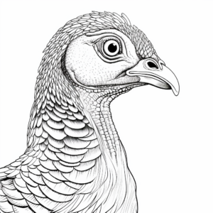Interactive Ring-Necked Pheasant Coloring Pages 1