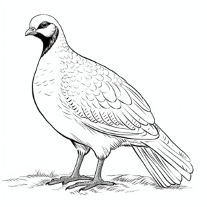 Interactive Ring-Necked Pheasant Coloring Pages 2