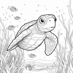 Interactive Sea Turtle Coloring Pages 4