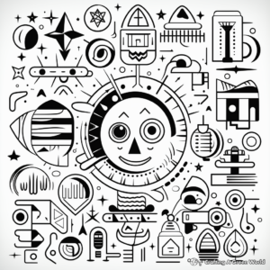 Interactive Shapes and Patterns Coloring Pages 2