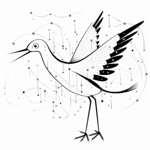 Interactive Stork Connect-the-Dots Coloring Pages 2
