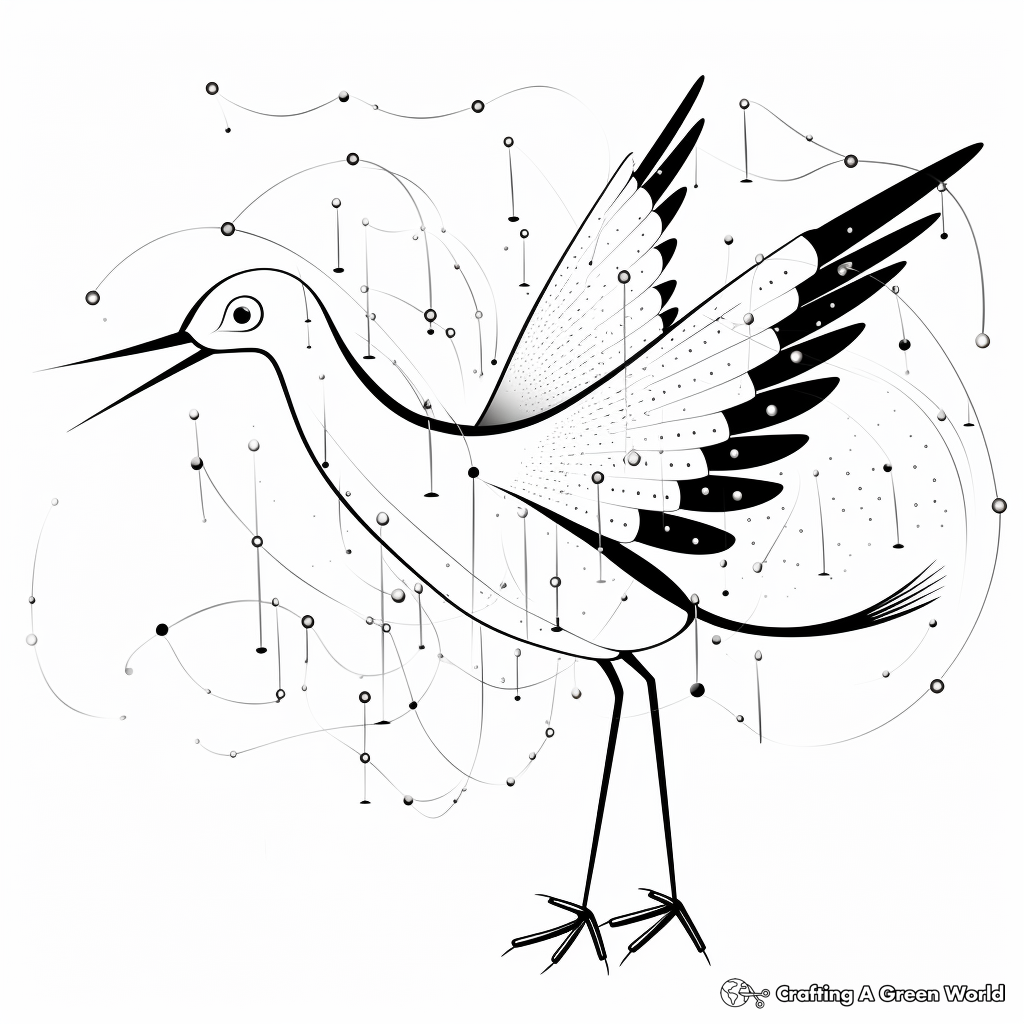 Interactive Stork Connect-the-Dots Coloring Pages 2