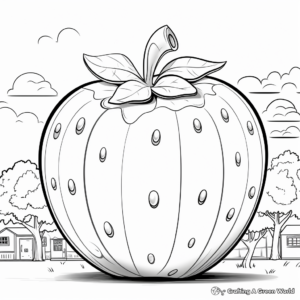 Interactive Strawberry Counting Coloring Pages 3