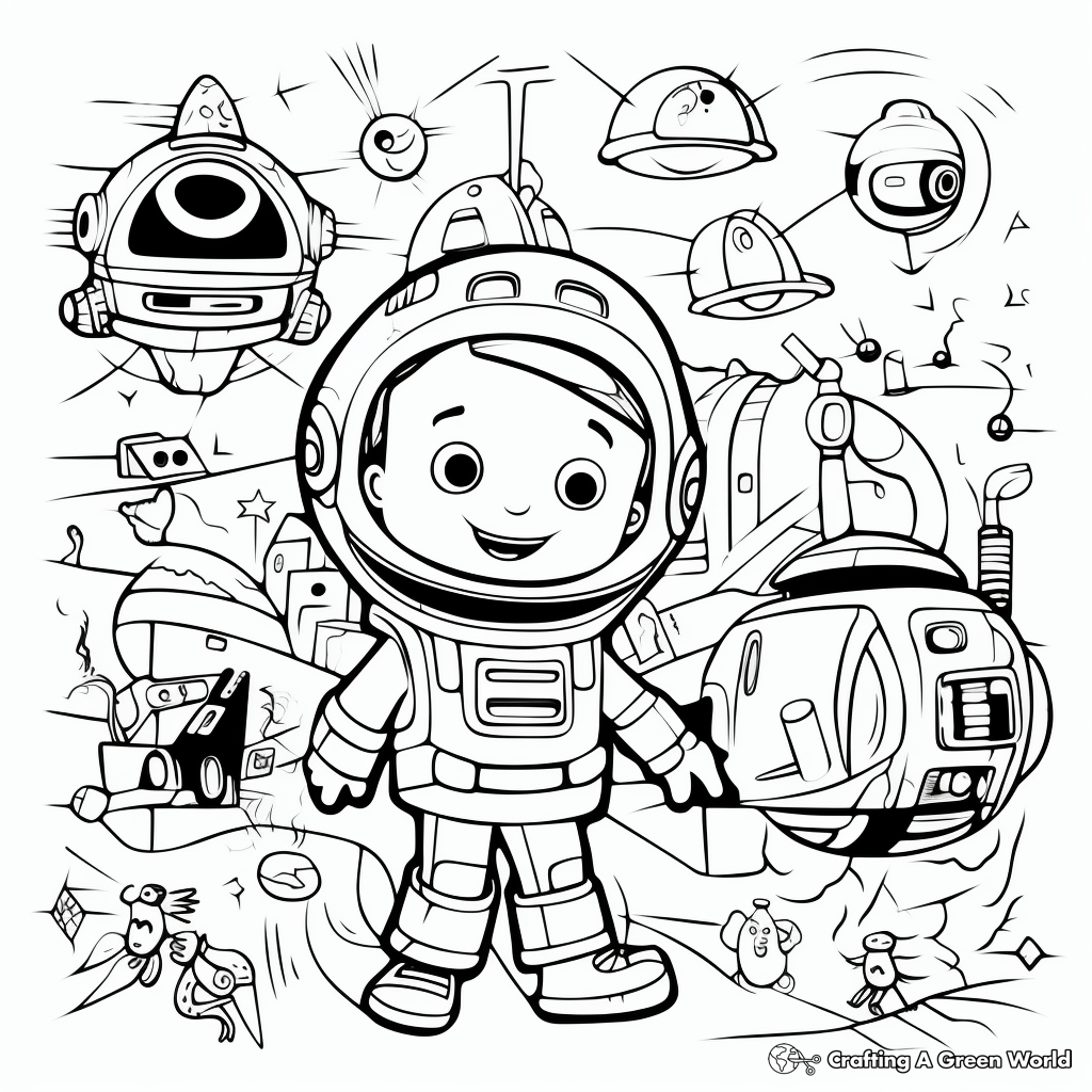 Interactive Think-Magnetic Coloring Pages 2
