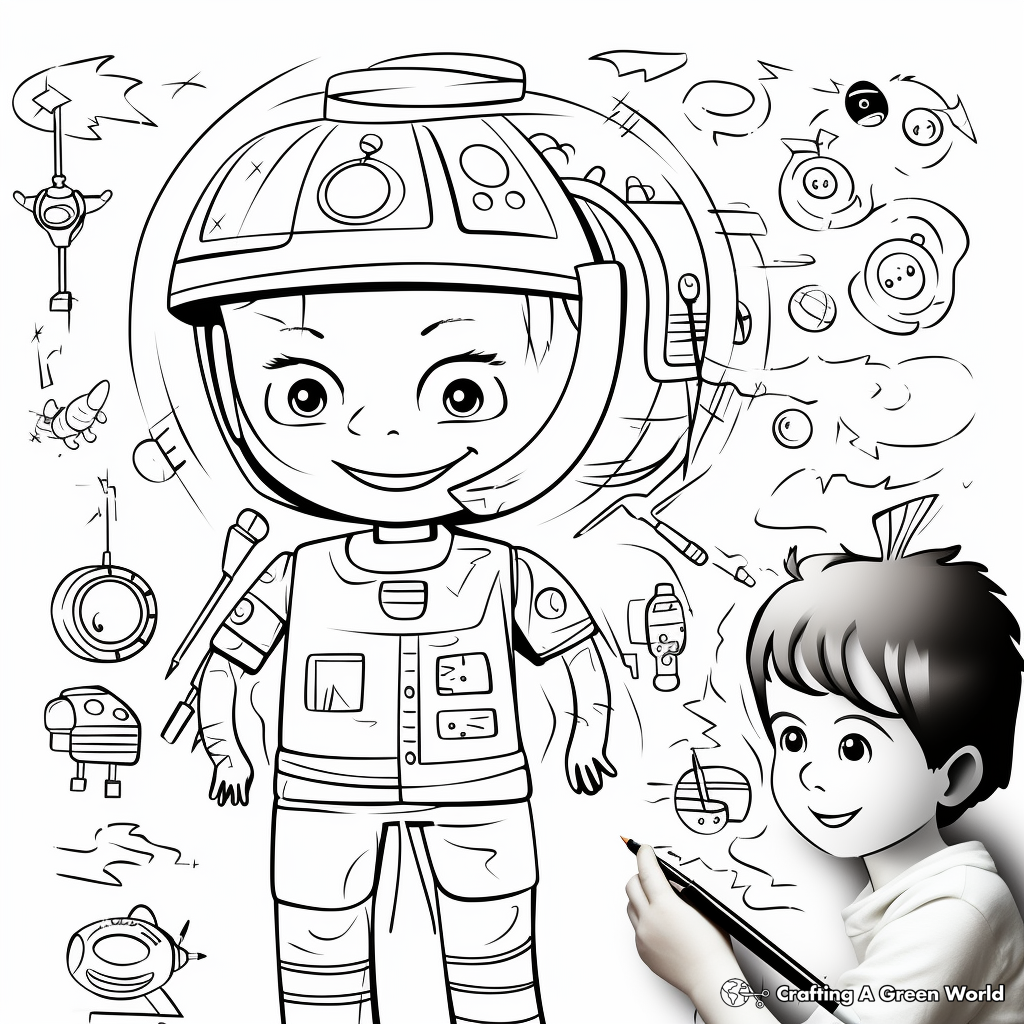 Interactive Think-Magnetic Coloring Pages 4