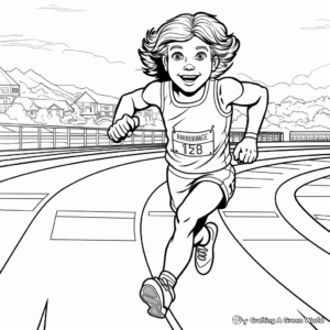 Interactive Track and Field Coloring Pages 3