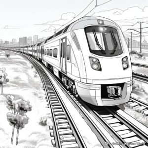 Interactive Train Track Coloring Pages 3