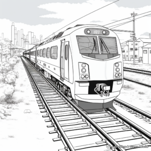 Interactive Train Track Coloring Pages 4