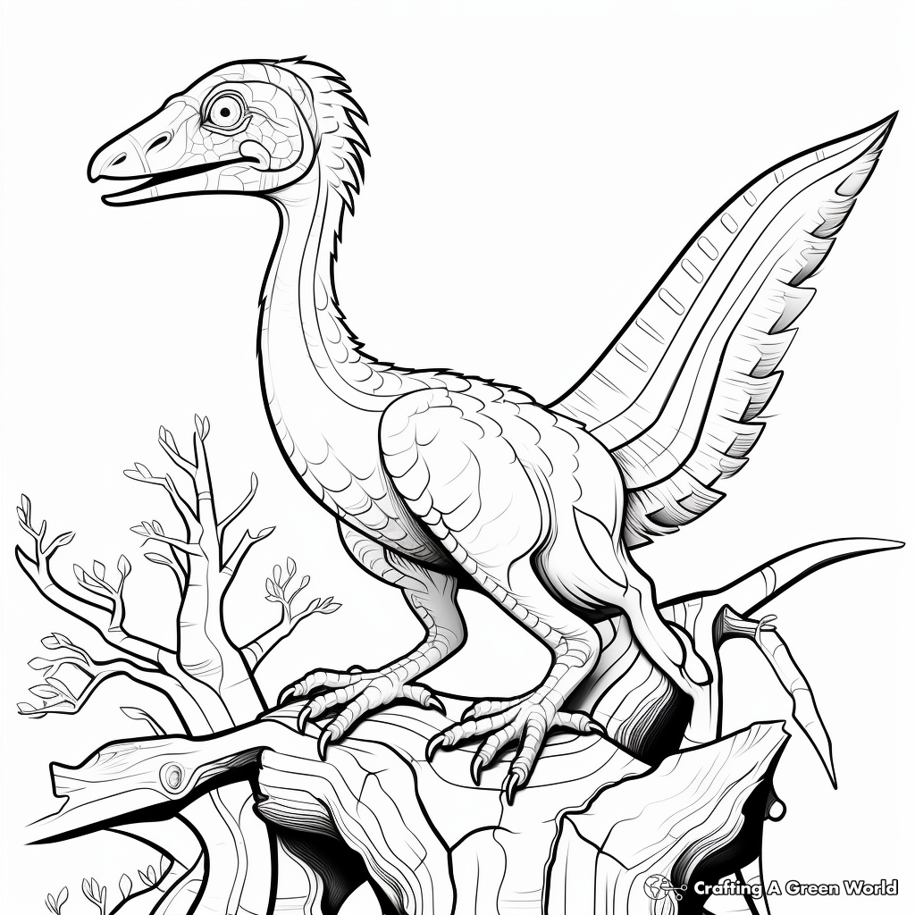 Interactive Troodon Dinosaur Puzzle Coloring Pages 3