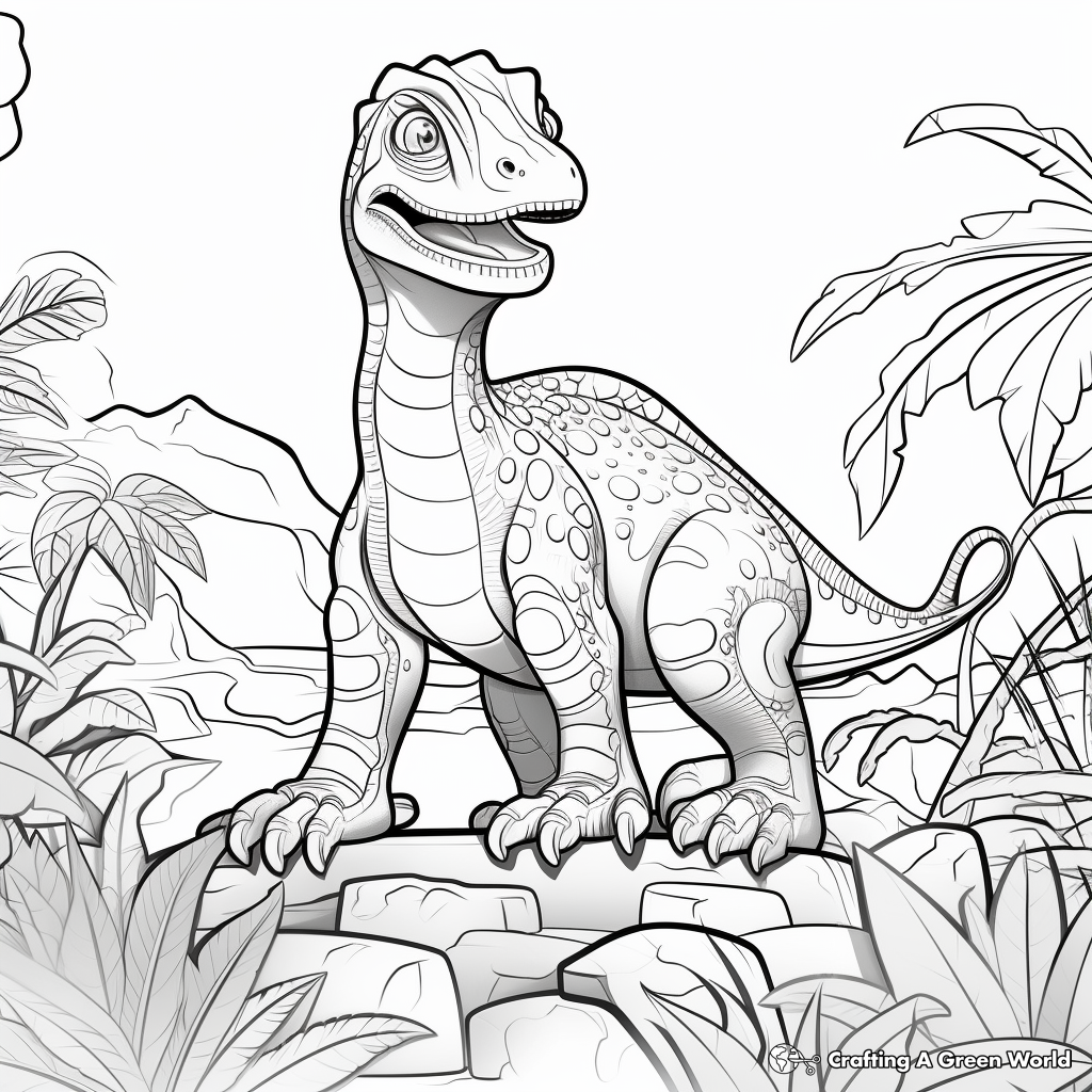Interactive Velociraptor Coloring Pages for Interactivity 2