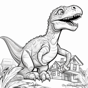 Interactive Velociraptor Coloring Pages for Interactivity 3