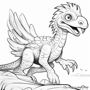 Interactive Velociraptor Coloring Pages for Interactivity 4