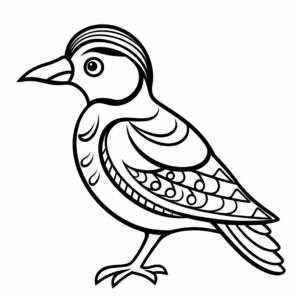 Interactive Woodpecker Coloring Pages 1